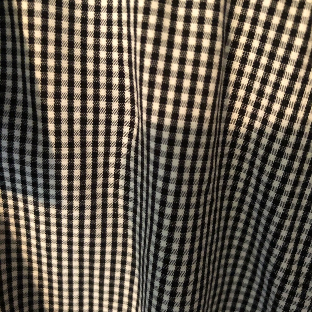 Black Checkered Button-Down Shirt - image 5